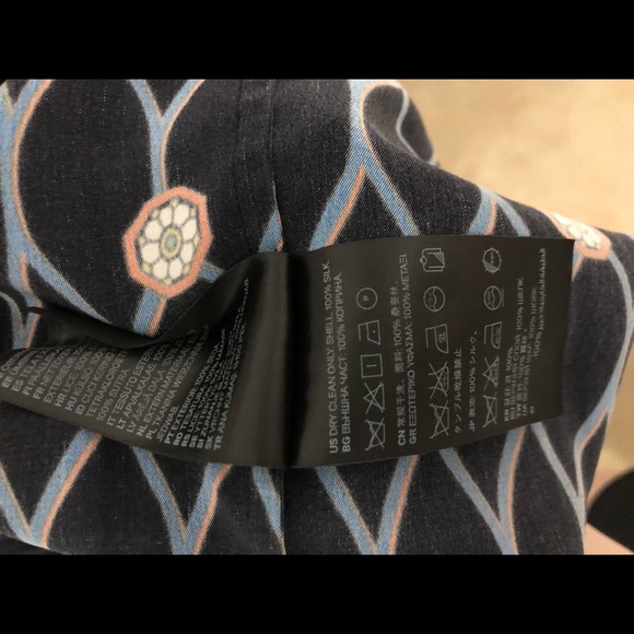 Kenzo & HM studio silk top 2 printed ruff blouse - Picture 5 of 5